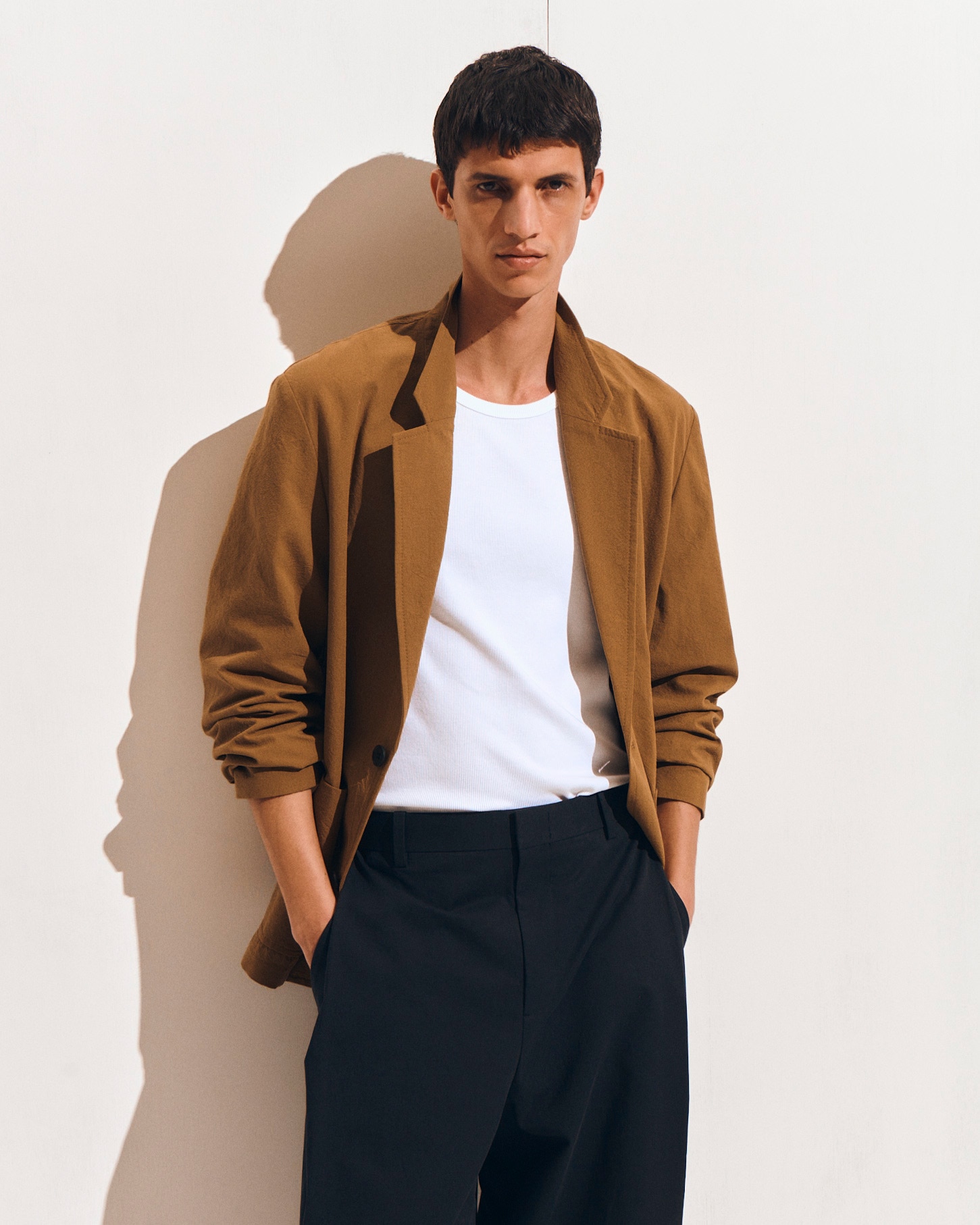 アンストラクチャード コットンブレザー